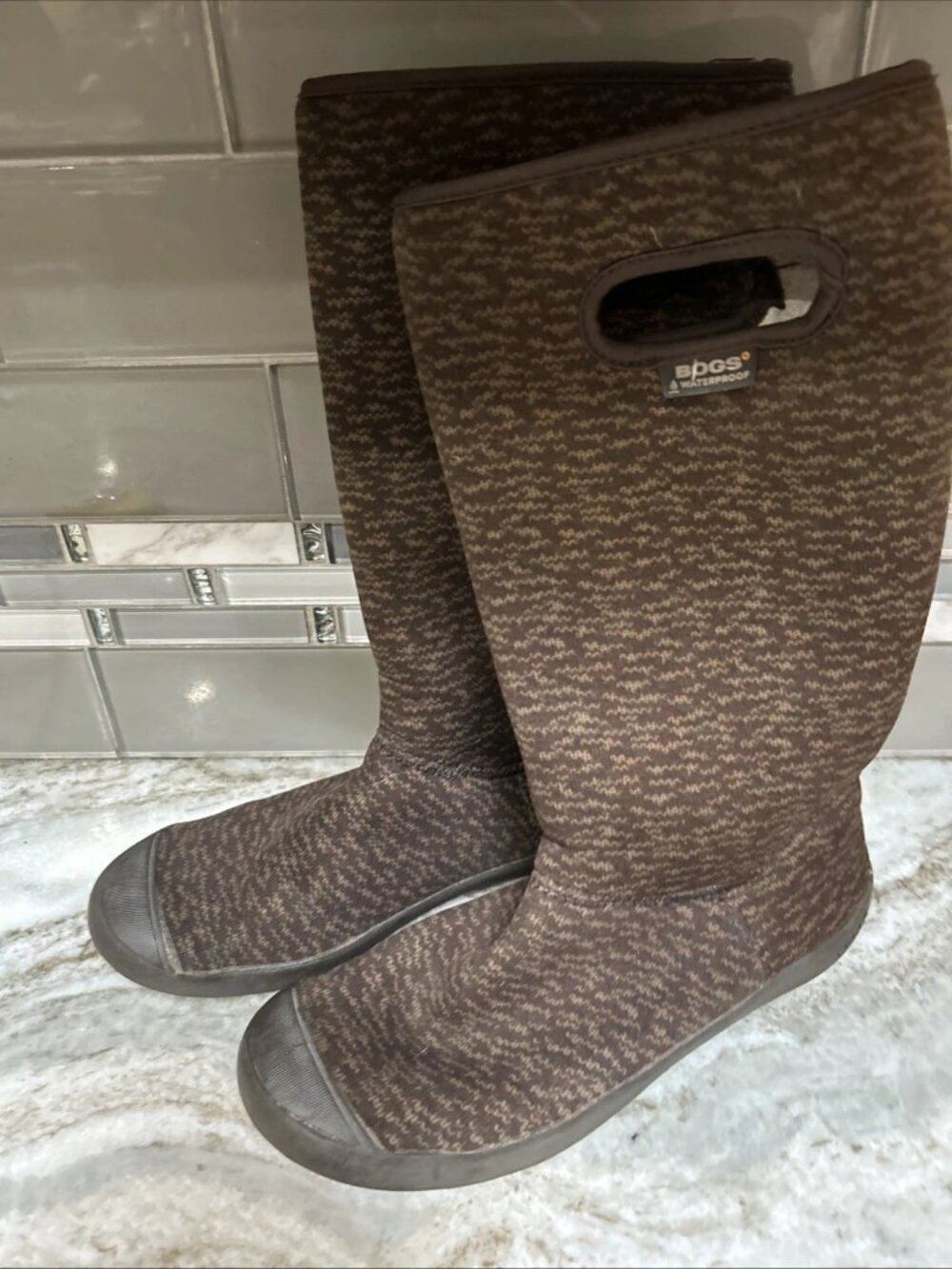 Bogs Summit Knit Boots Womens Sz 9